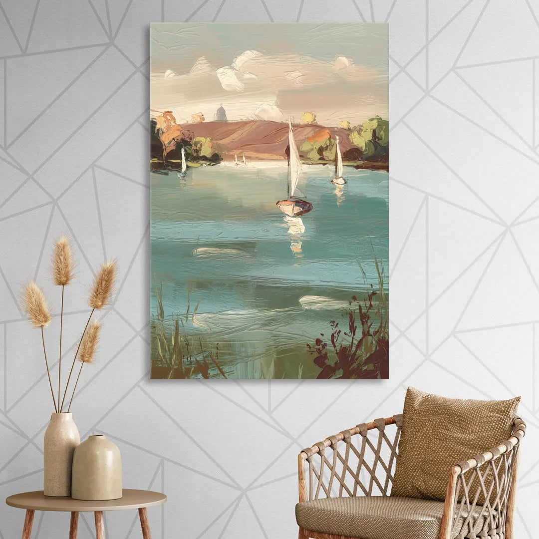 Madison Lake Mendota Serenity Sitting Room - Canvas Wall Art