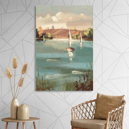 Madison Lake Mendota Serenity Sitting Room - Canvas Wall Art
