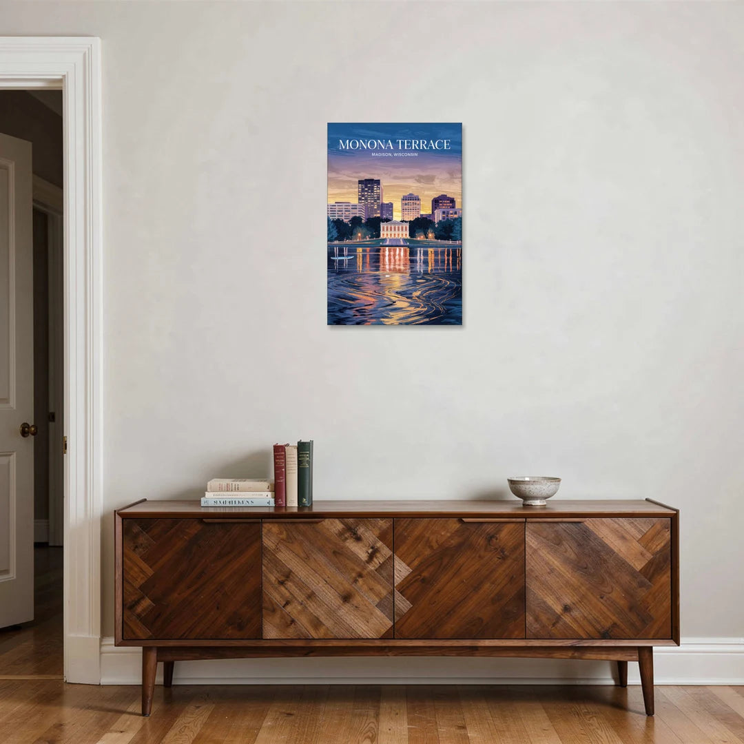 Madison Monona Terrace View - Canvas Wall Art - Coffee Table - 20x30