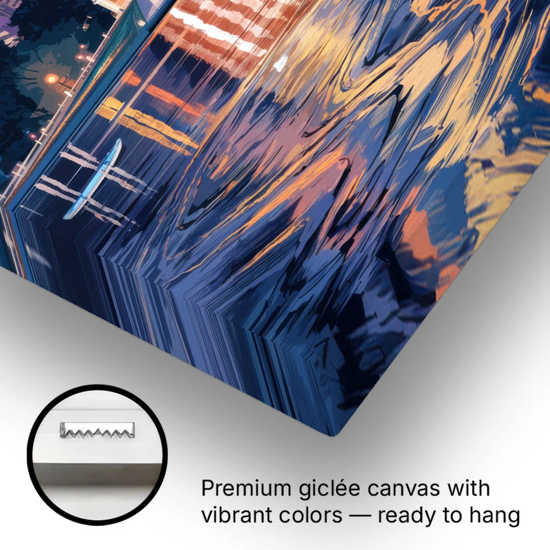 Madison Monona Terrace View - Canvas Wall Art - Gallery Wrap Corner