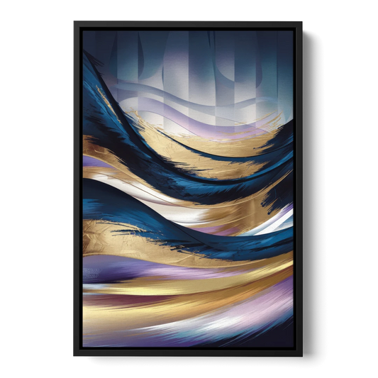 Madison Overture Center Scene - Black Framed Canvas Wall Art - Front