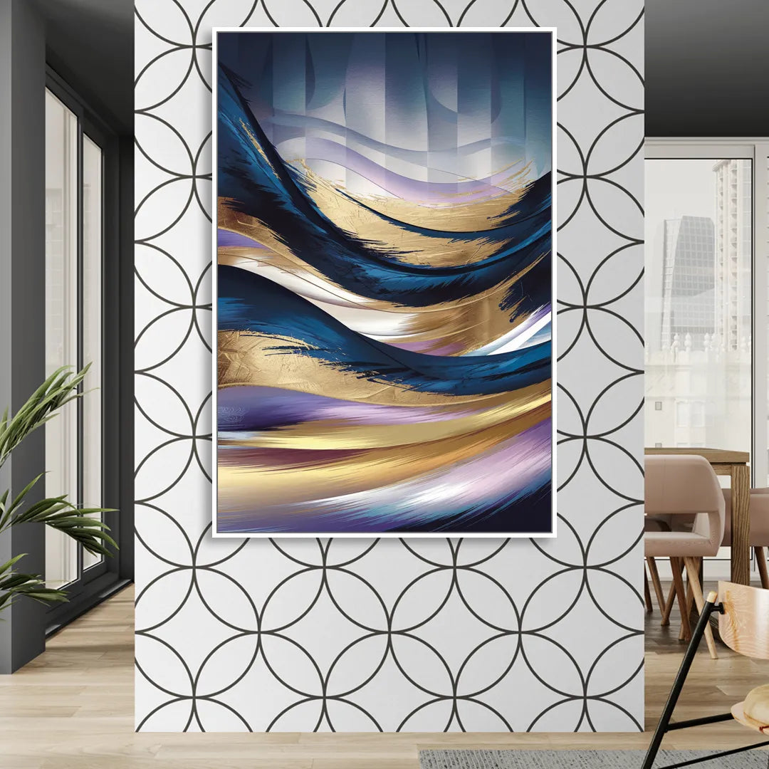 Madison Overture Center Scene Sitting Room - White Canvas Wall Art