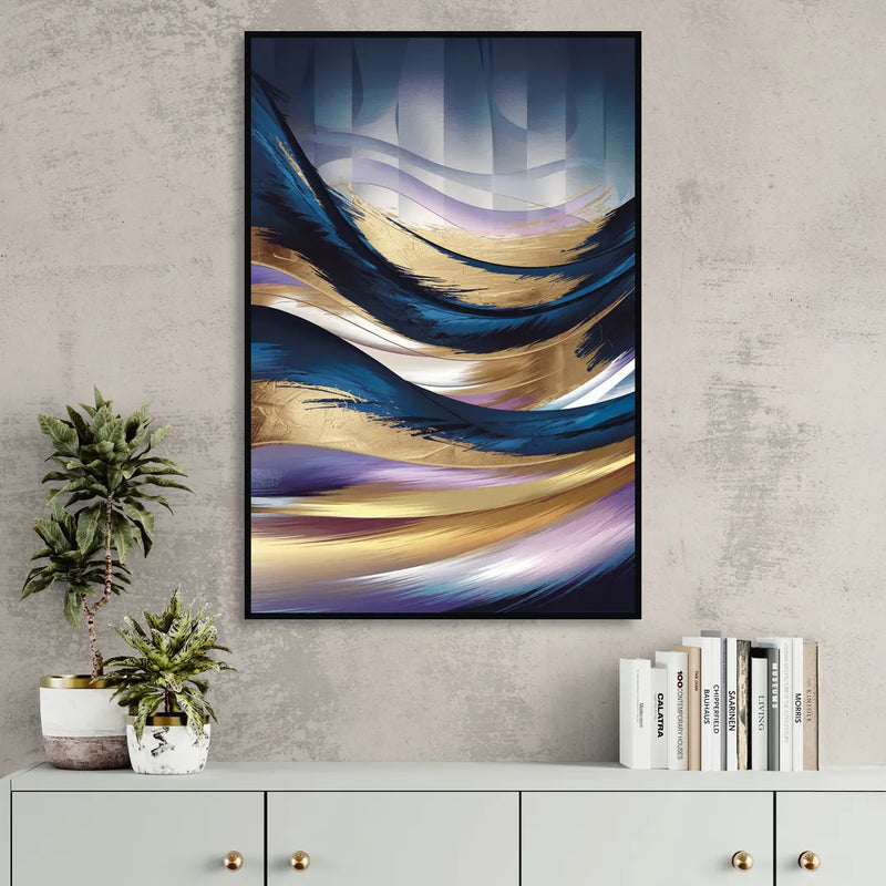 Madison Overture Center Scene Living Room - Black Canvas Wall Art