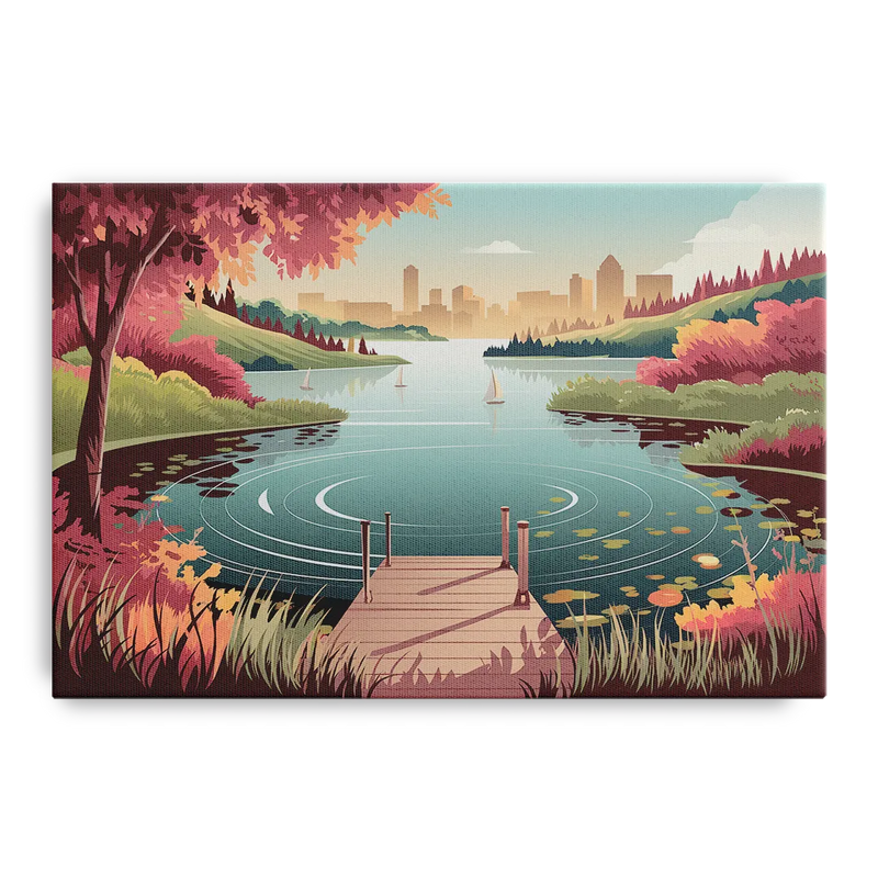 Madison Scenic Lakeshores Front - Canvas Wall Art