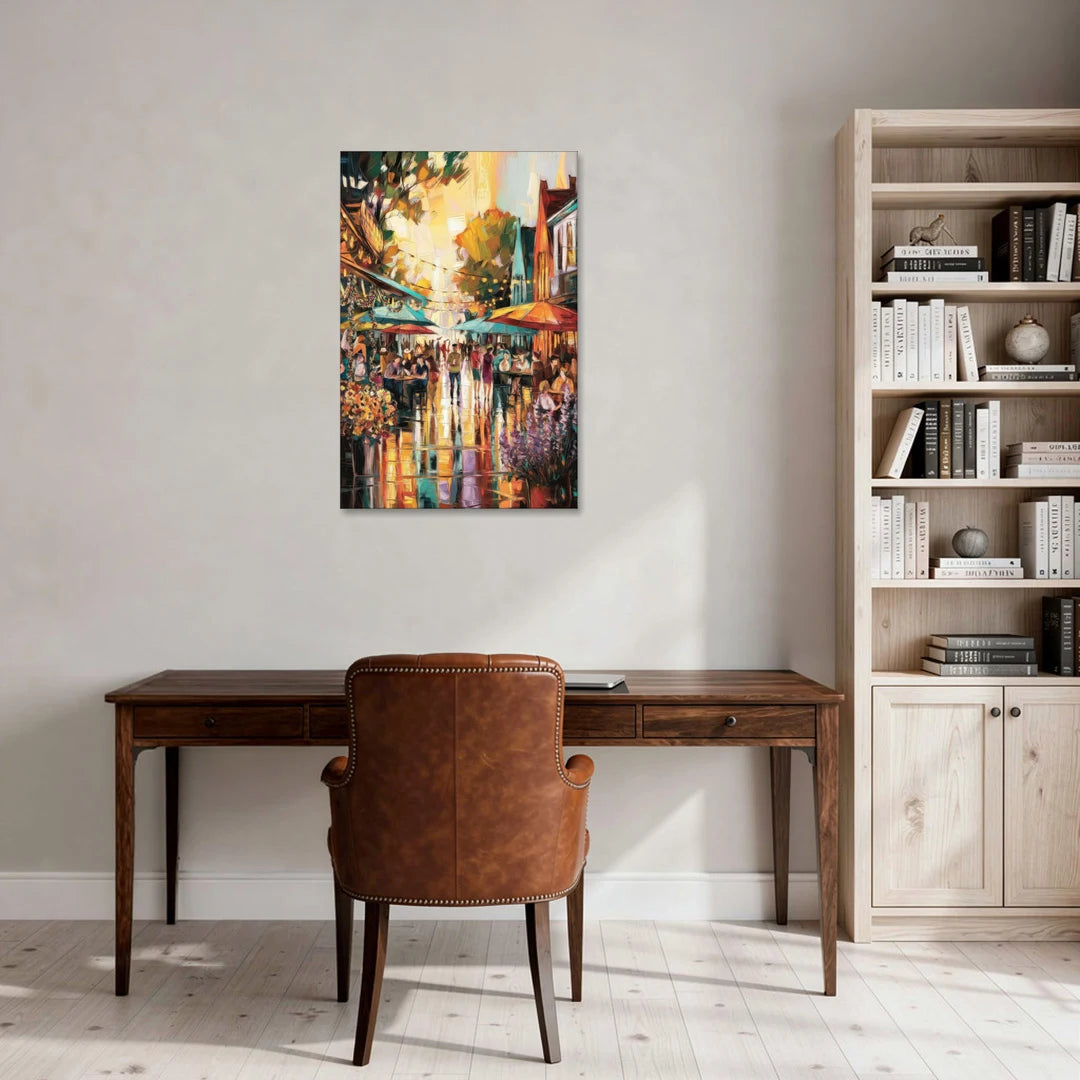Madison Summer Festival Scene - Canvas Wall Art - Office - 24x36