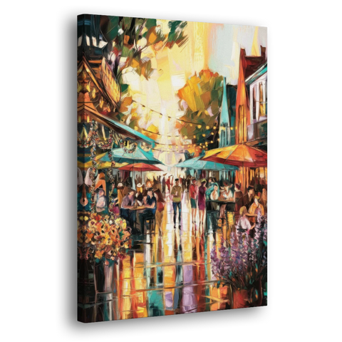 Madison Summer Festival Scene - Canvas Wall Art - Side