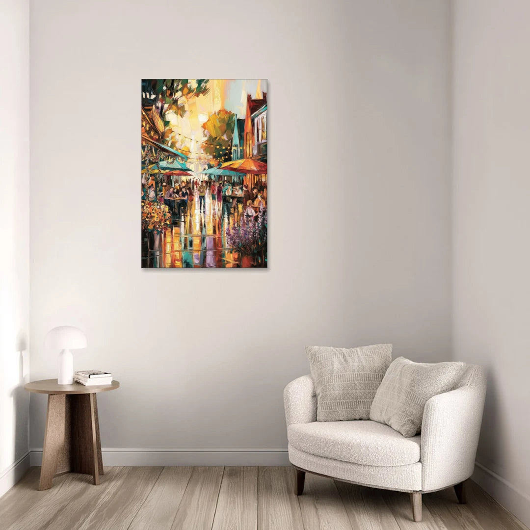 Madison Summer Festival Scene - Canvas Wall Art - Sofa - 24x36