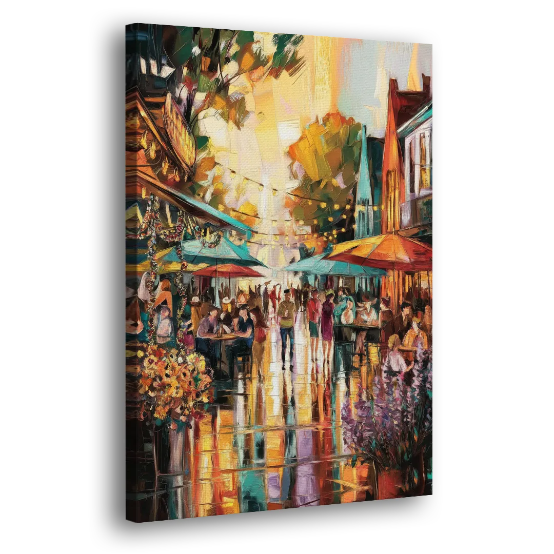 Madison Summer Festival Scene Side - Canvas Wall Art