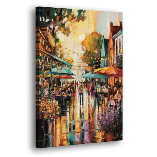 Madison Summer Festival Scene Side - Canvas Wall Art