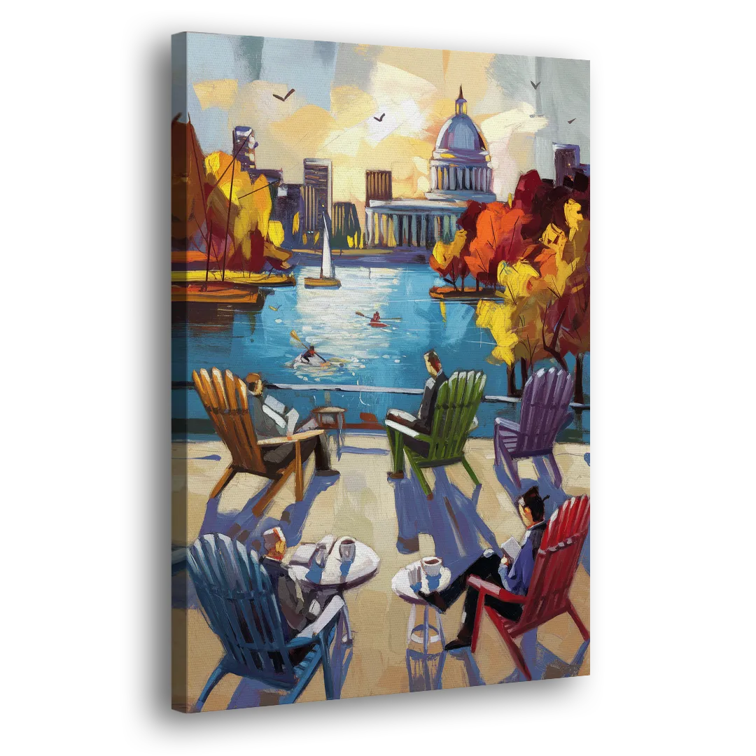 Madison Union Terrace Vibes Side - Canvas Wall Art