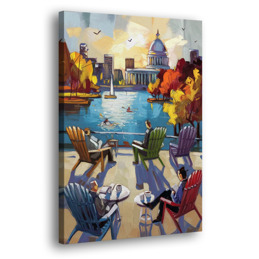 Madison Union Terrace Vibes Side - Canvas Wall Art
