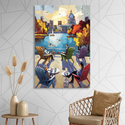 Madison Union Terrace Vibes Sitting Room - Canvas Wall Art