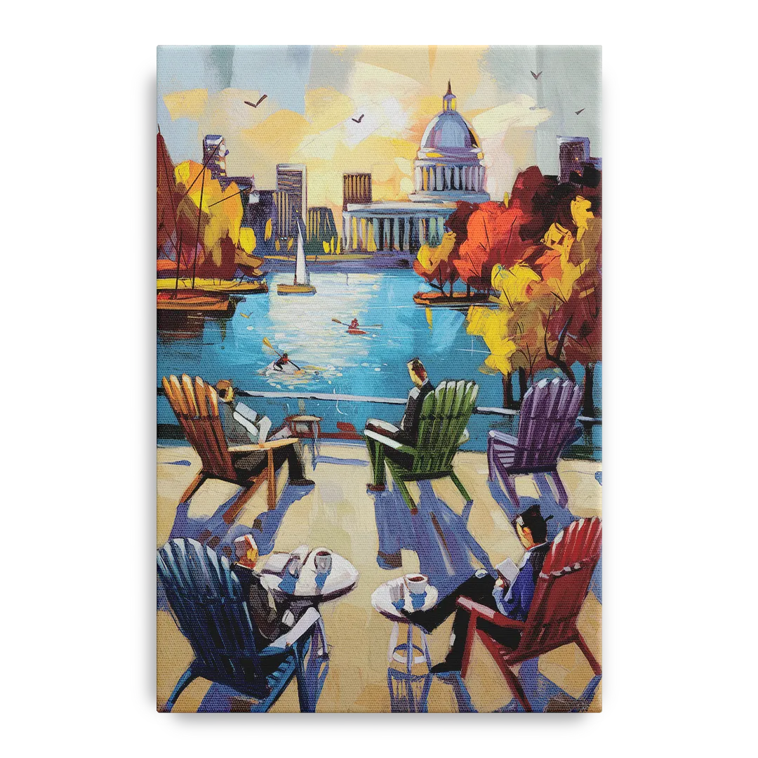 Madison Union Terrace Vibes Front - Canvas Wall Art