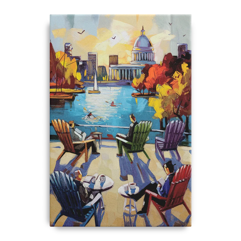 Madison Union Terrace Vibes Front - Canvas Wall Art