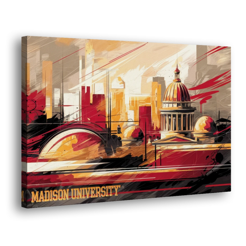 Madison University Spirit - Canvas Wall Art - Side