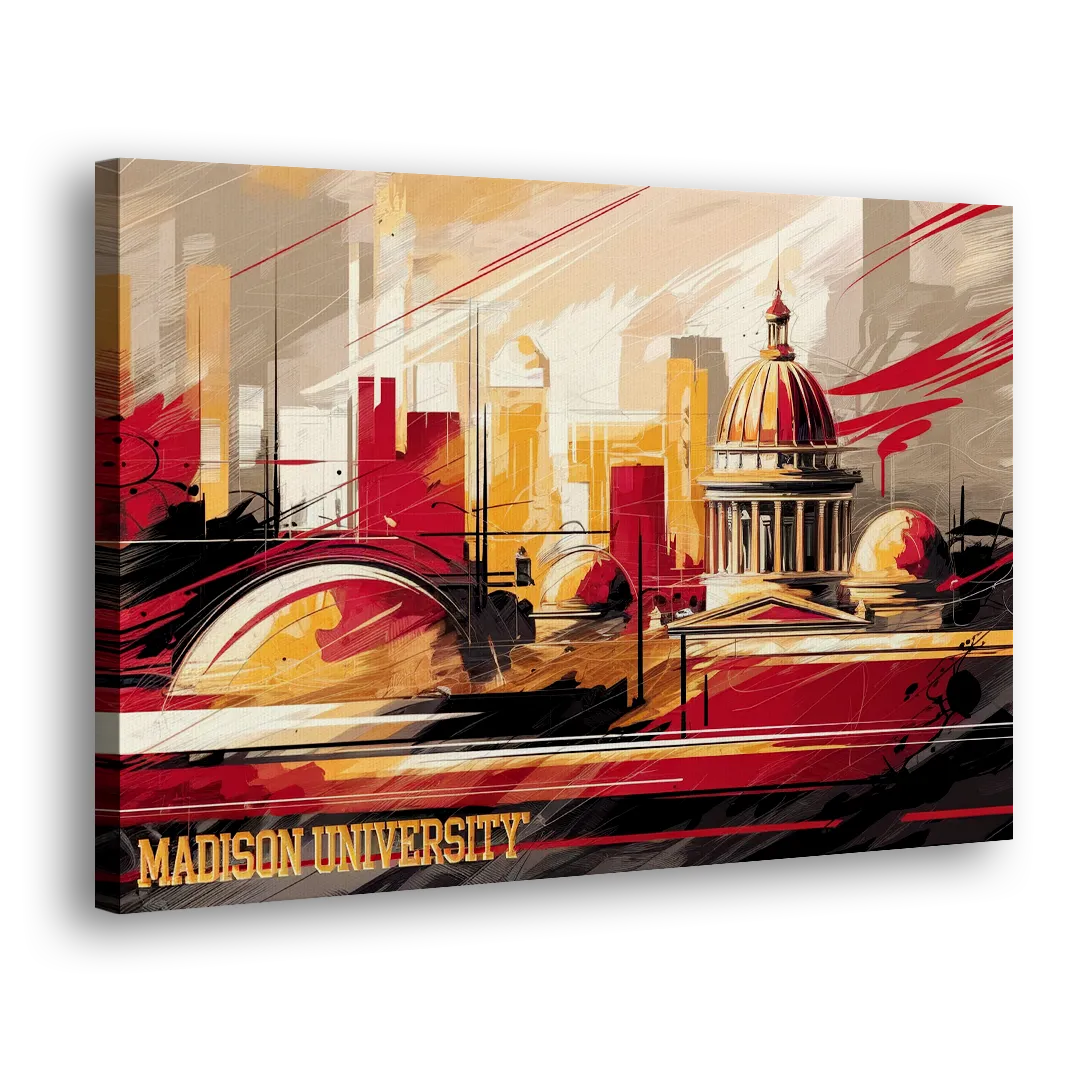 Madison University Spirit Side - Canvas Wall Art