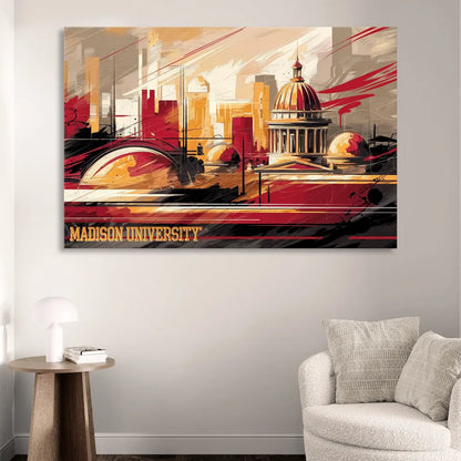 Madison University Spirit Living Room - Canvas Wall Art