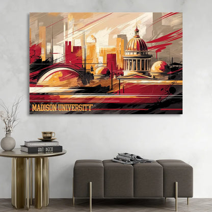 Madison University Spirit Sitting Room - Canvas Wall Art