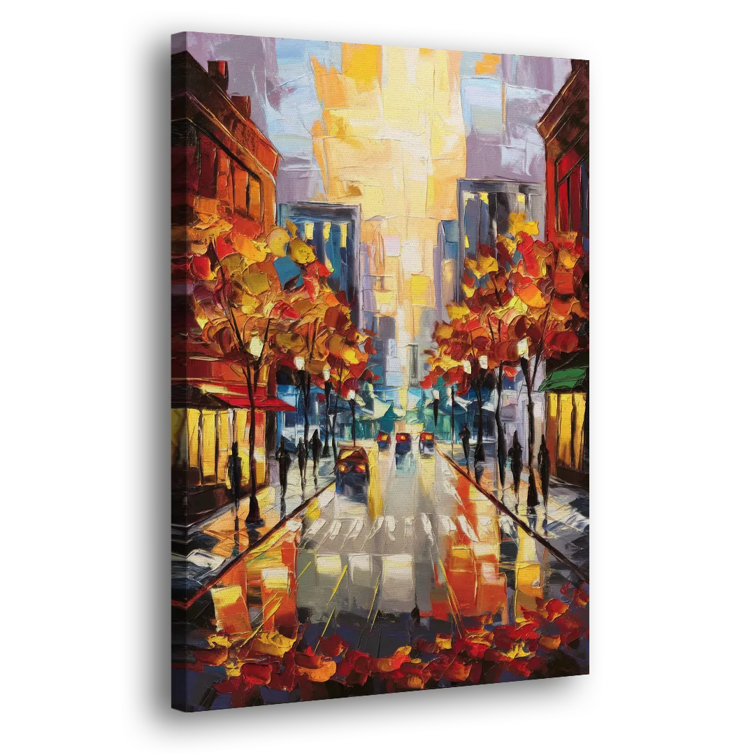 Madison Vibrant Downtown Side - Canvas Wall Art