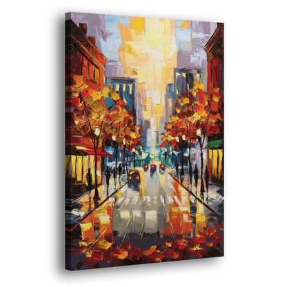 Madison Vibrant Downtown Side - Canvas Wall Art