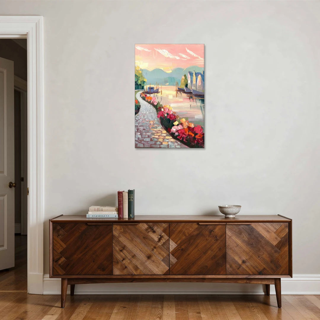 Madison Waterfront Stroll - Canvas Wall Art - Coffee Table - 24x36