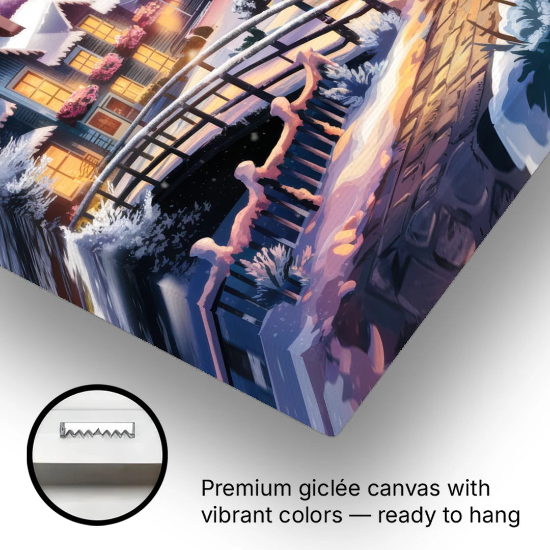 Madison Winter Wonderland - Canvas Wall Art - Gallery Wrap Corner