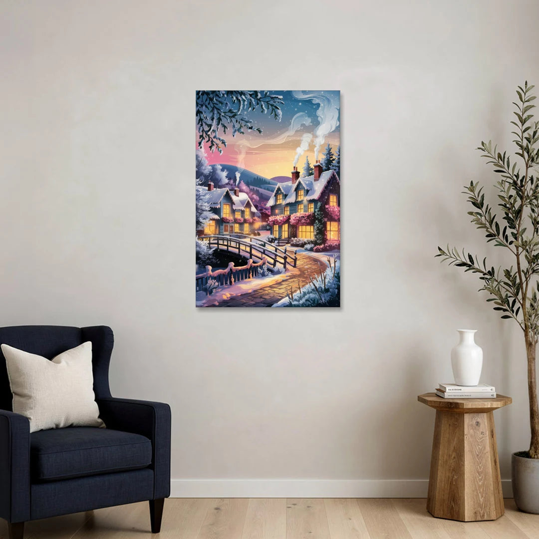 Madison Winter Wonderland - Canvas Wall Art - Sofa - 24x36