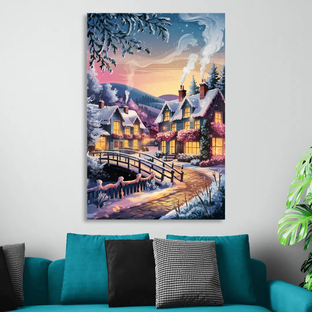 Madison Winter Wonderland Sitting Room - Canvas Wall Art