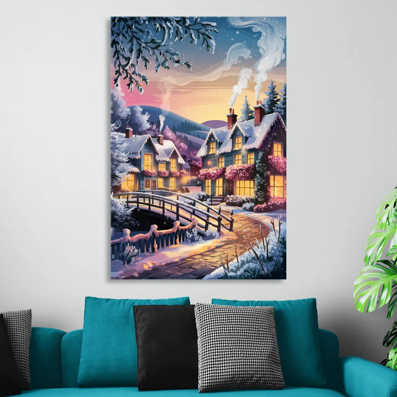 Madison Winter Wonderland Sitting Room - Canvas Wall Art