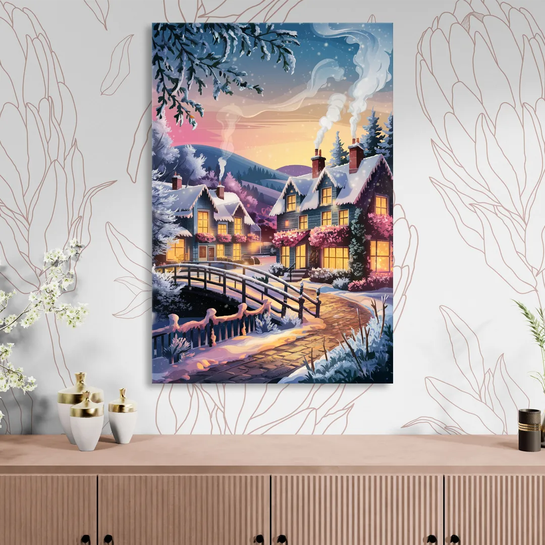 Madison Winter Wonderland Living Room - Canvas Wall Art