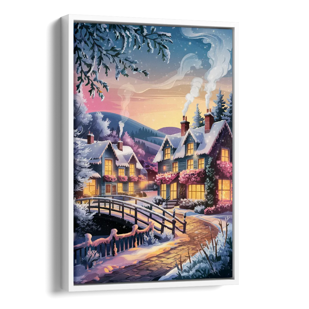 Madison Winter Wonderland Side - White Canvas Wall Art