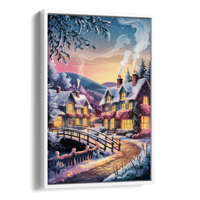 Madison Winter Wonderland Side - White Canvas Wall Art