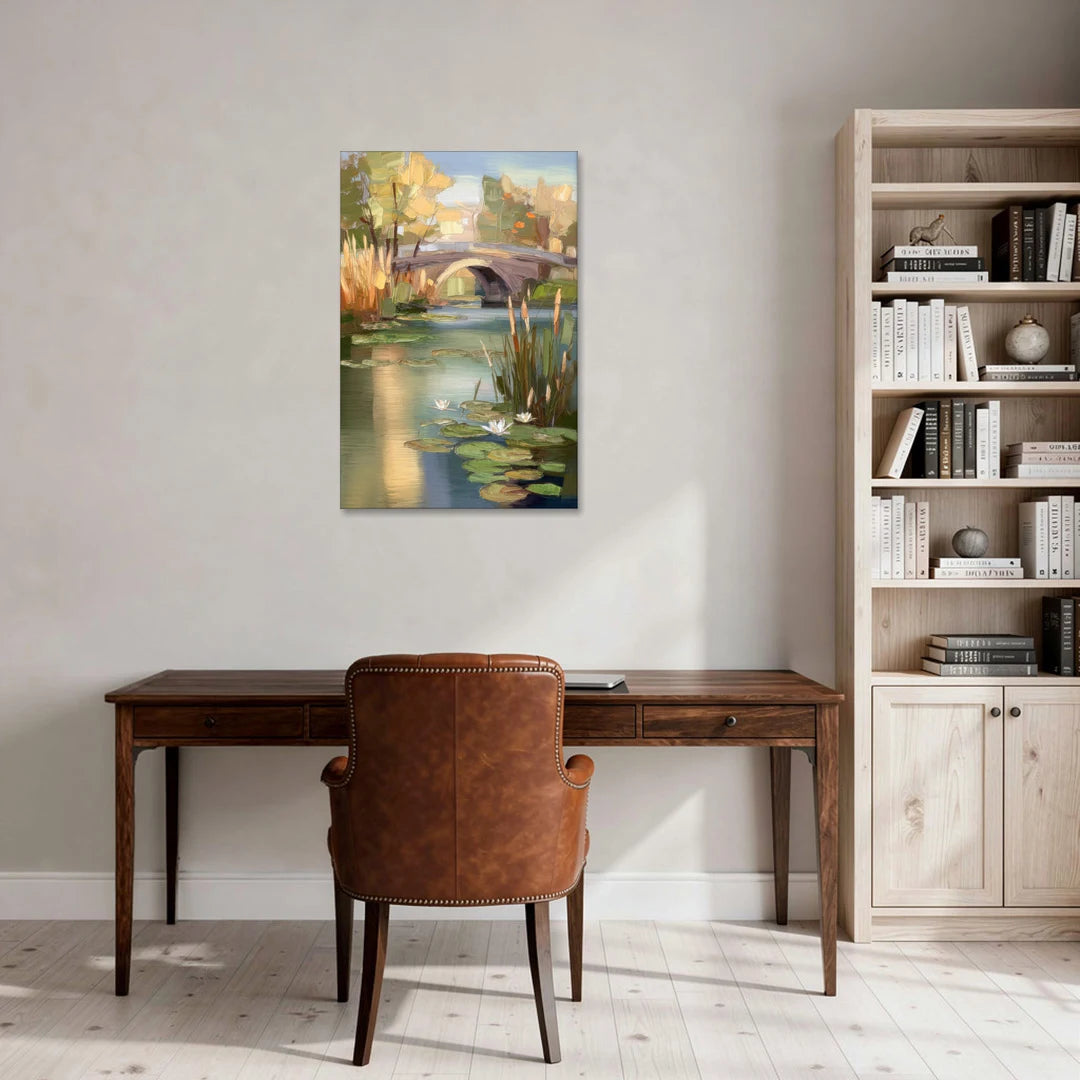 Madison Yahara River Tranquility - Canvas Wall Art - Office - 24x36