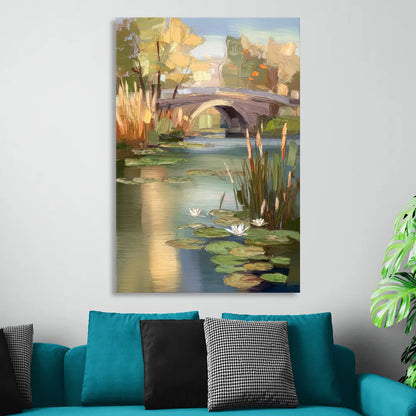 Madison Yahara River Tranquility Living Room - Canvas Wall Art