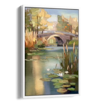 Madison Yahara River Tranquility Side - White Canvas Wall Art