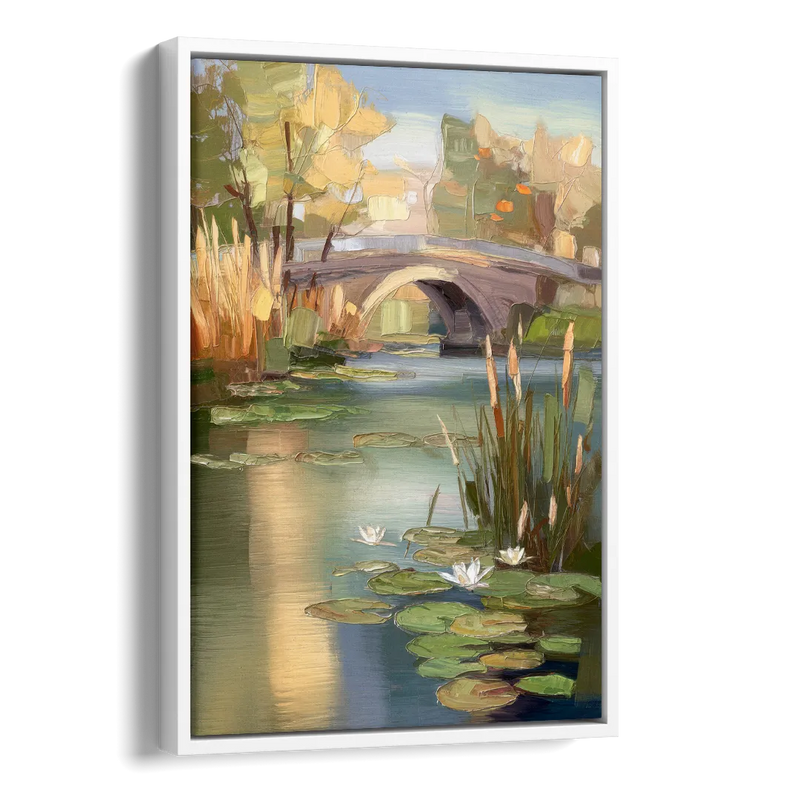 Madison Yahara River Tranquility Side - White Canvas Wall Art