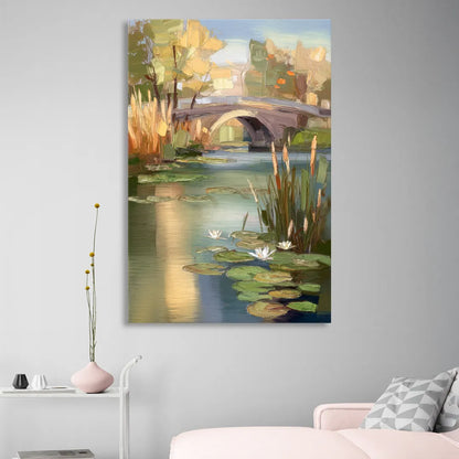 Madison Yahara River Tranquility Sitting Room - Canvas Wall Art