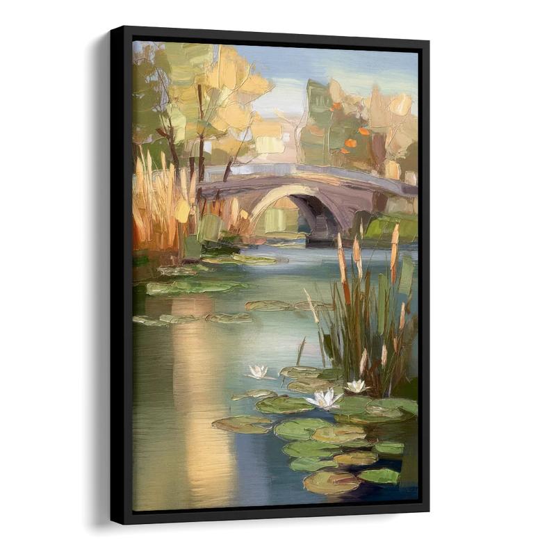 Madison Yahara River Tranquility Side - Black Canvas Wall Art
