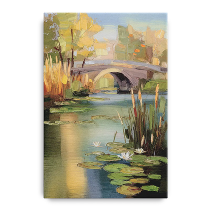 Madison Yahara River Tranquility Front - Canvas Wall Art