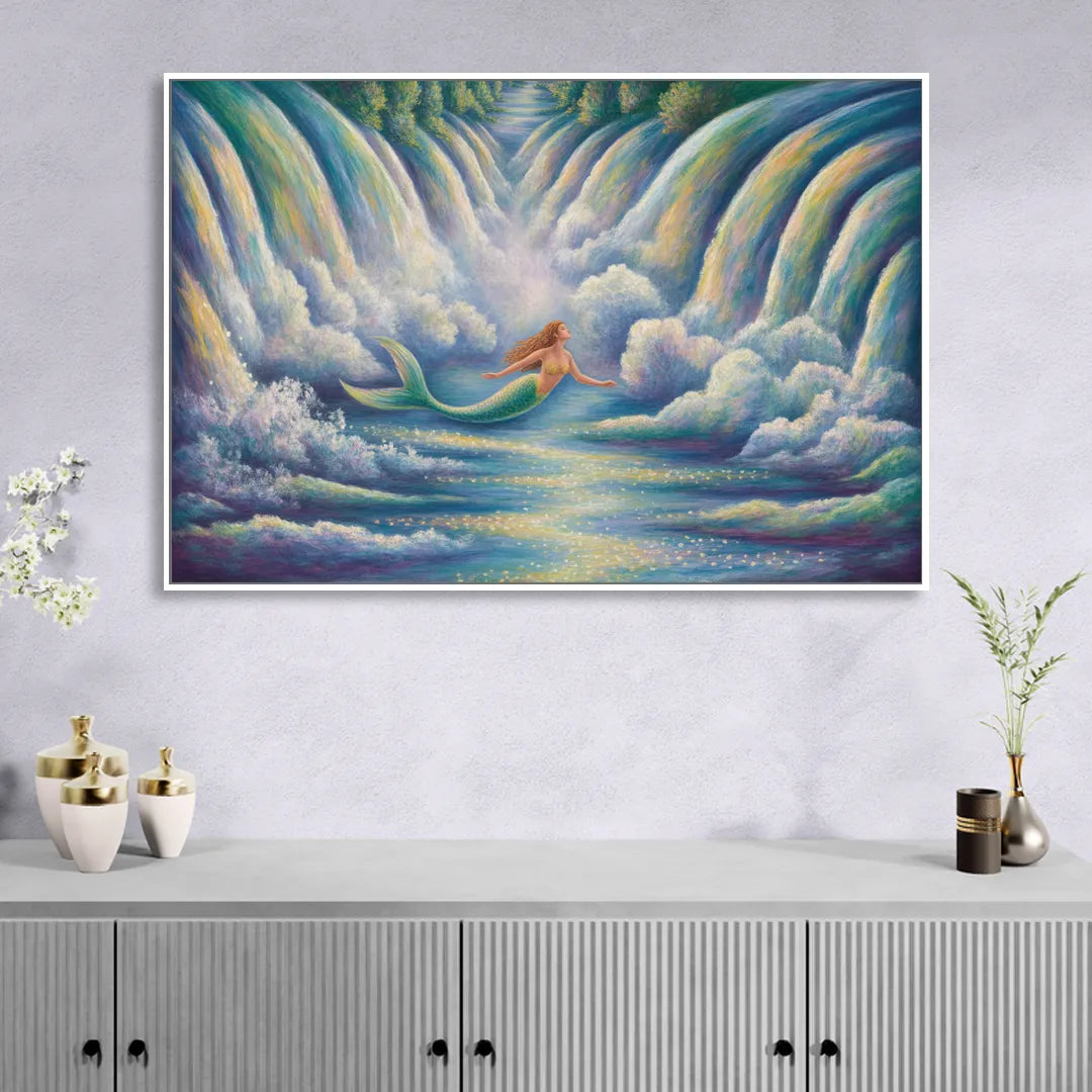 Maid of the Mist Journey Sitting Room - White Canvas Wall Art