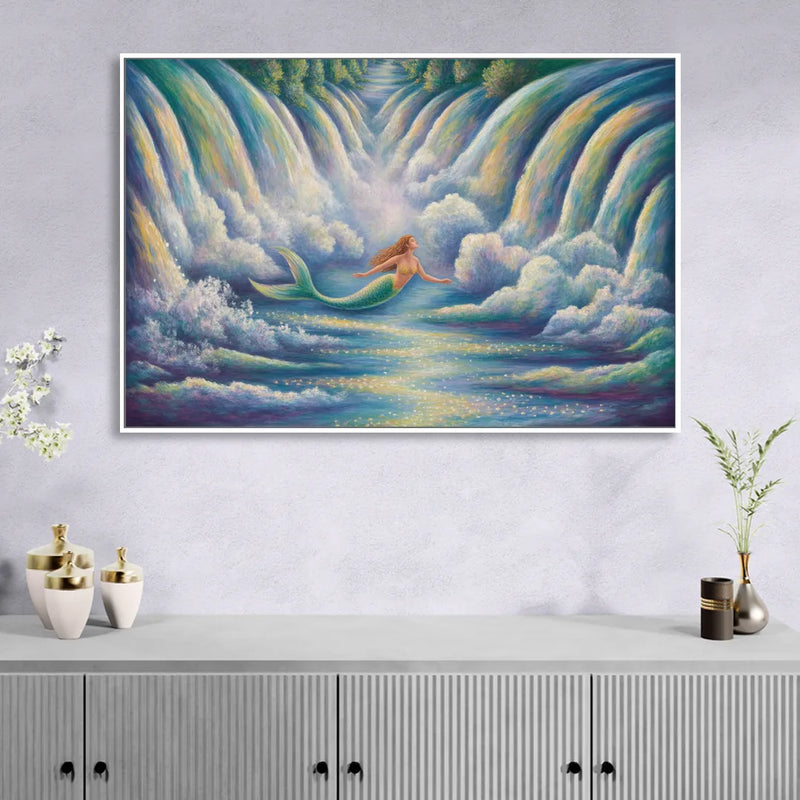 Maid of the Mist Journey Sitting Room - White Canvas Wall Art