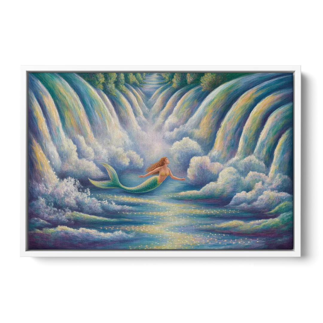 Maid of the Mist Journey Front - White Canvas Wall Art