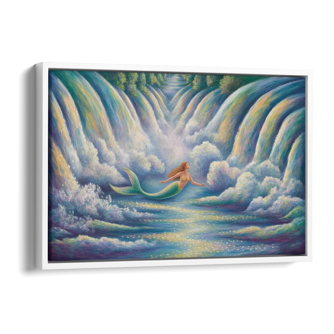 Maid of the Mist Journey Side - White Canvas Wall Art
