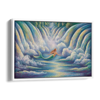 Maid of the Mist Journey Side - White Canvas Wall Art