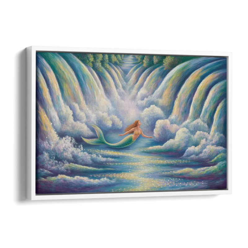 Maid of the Mist Journey Side - White Canvas Wall Art