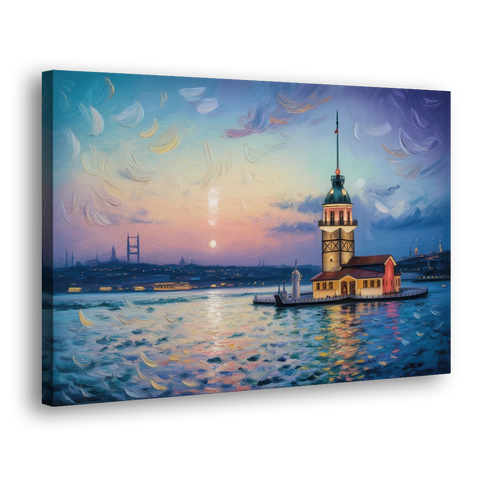 Maiden's Tower Mystery - Canvas Wall Art - Side