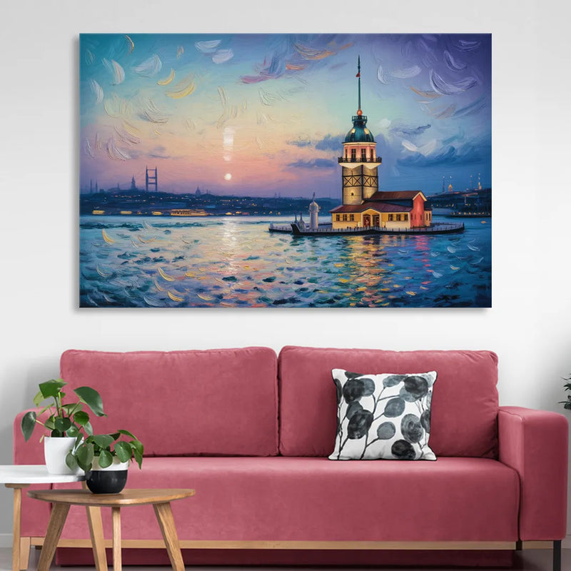 Maiden's Tower Mystery Living Room - Canvas Wall Art