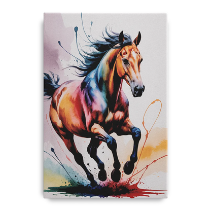 Majestic Galloping Horse Front - Canvas Wall Art