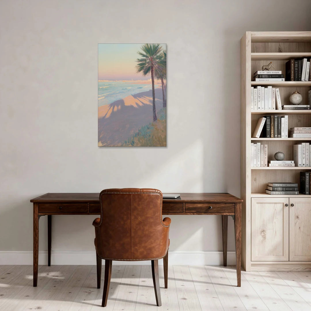 Malvarrosa Beach - Canvas Wall Art - Office - 24x36