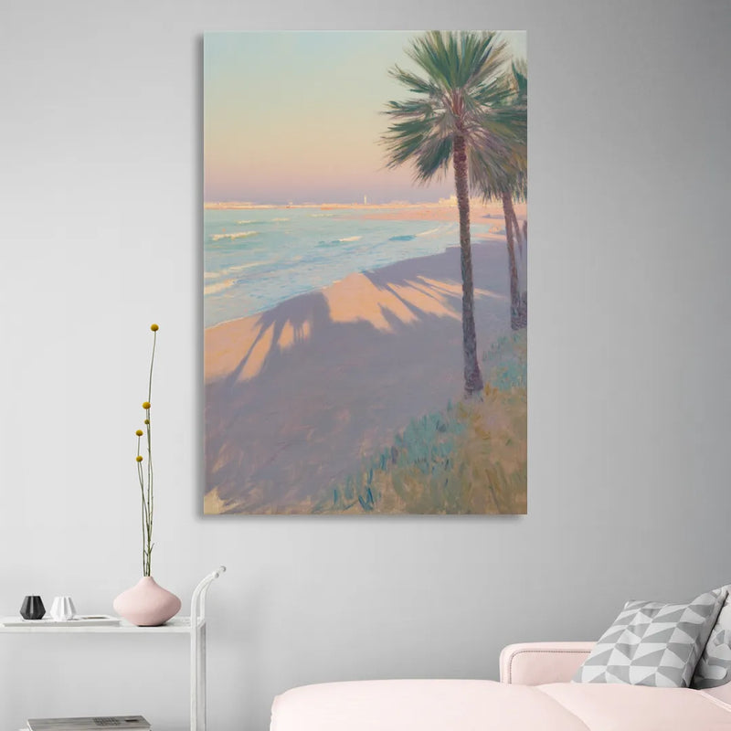 Malvarrosa Beach Living Room - Canvas Wall Art
